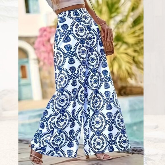 Forget-Me-Not High Waisted Boho Pant - Picture 2 of 3